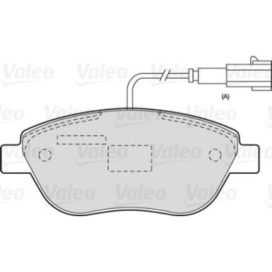 Valeo | Bremsbelagsatz, Scheibenbremse | 301721