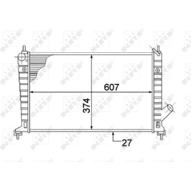 NRF | Kühler, Motorkühlung | 53804