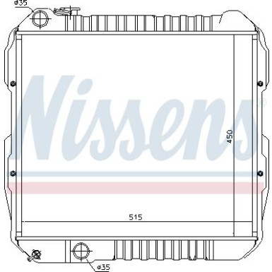 Nissens | Kühler, Motorkühlung | 64845