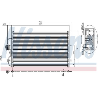 Nissens | Kondensator, Klimaanlage | 94210