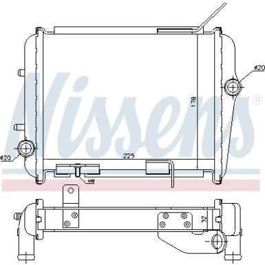 Nissens | Kühler, Motorkühlung | 60362