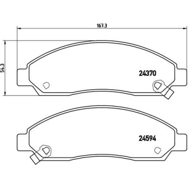 Brembo | Bremsbelagsatz, Scheibenbremse | P 34 005