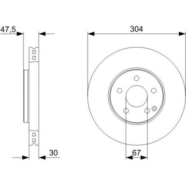 BOSCH | Bremsscheibe | 0 986 479 333