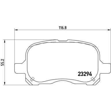 Brembo | Bremsbelagsatz, Scheibenbremse | P 83 044