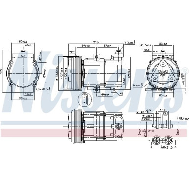 Nissens | Kompressor, Klimaanlage | 890081