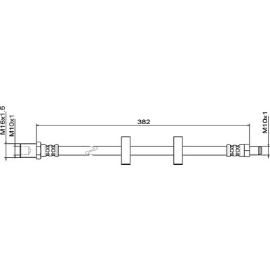 Metzger | Bremsschlauch | 4111487