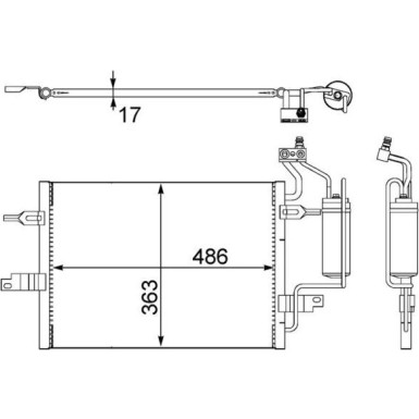 Mahle | Kondensator, Klimaanlage | AC 404 000S