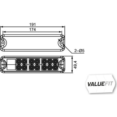 Hella | Heckleuchte | 2VP 357 021-011