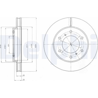 Delphi | Bremsscheibe | BG4257