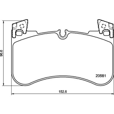 Brembo | Bremsbelagsatz, Scheibenbremse | P 44 029