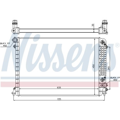 Nissens | Kühler, Motorkühlung | 60241