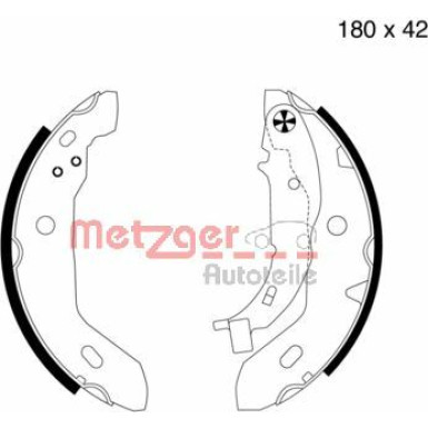 Metzger | Bremsbackensatz | MG 713