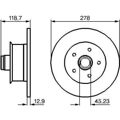 BOSCH | Bremsscheibe | 0 986 478 136