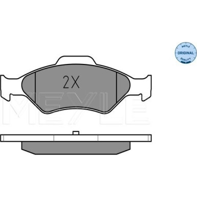 Meyle | Bremsbelagsatz, Scheibenbremse | 025 232 0018