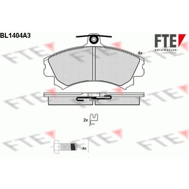 FTE | Bremsbelagsatz, Scheibenbremse | 9010176