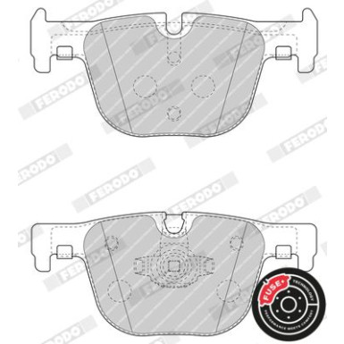 Ferodo | Bremsbelagsatz, Scheibenbremse | FDB4687