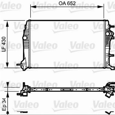 Valeo | Kühler, Motorkühlung | 735181