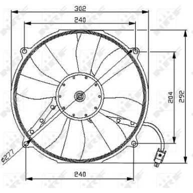 NRF | Lüfter, Motorkühlung | 47046