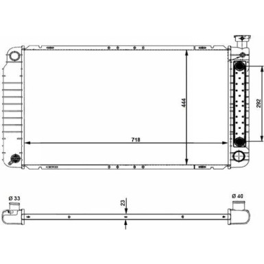 NRF | Kühler, Motorkühlung | 56012