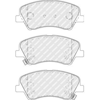 Ferodo | Bremsbelagsatz, Scheibenbremse | FDB5040