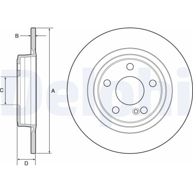 Delphi | Bremsscheibe | BG4558C