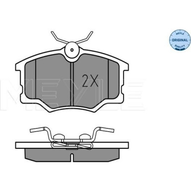 Meyle | Bremsbelagsatz, Scheibenbremse | 025 235 4616