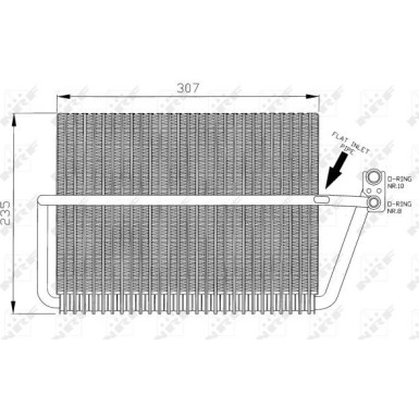 NRF | Verdampfer, Klimaanlage | 36070