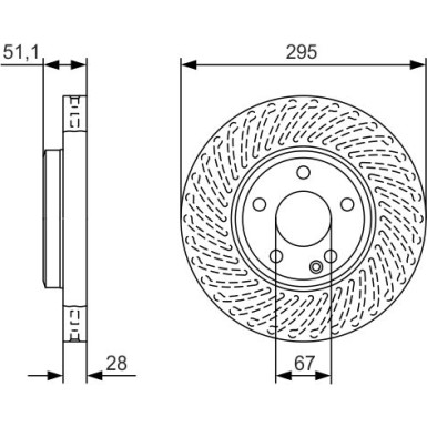 BOSCH | Bremsscheibe | 0 986 479 A58