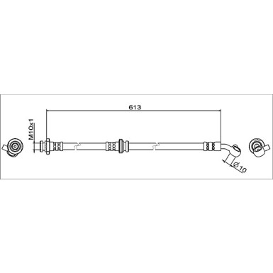 Metzger | Bremsschlauch | 4111949