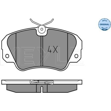 Meyle | Bremsbelagsatz, Scheibenbremse | 025 213 6819