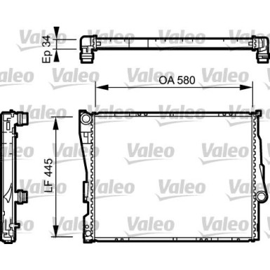 Valeo | Kühler, Motorkühlung | 734276