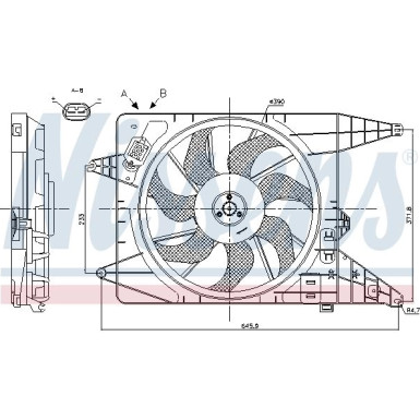 Nissens | Lüfter, Motorkühlung | 85890