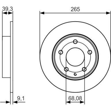 BOSCH | Bremsscheibe | 0 986 479 C26