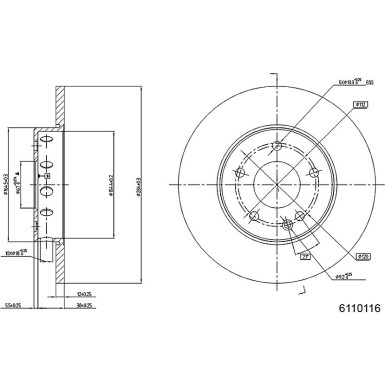 Metzger | Bremsscheibe | 6110116