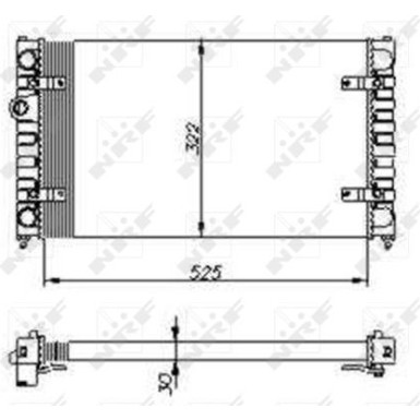 NRF | Kühler, Motorkühlung | 54688