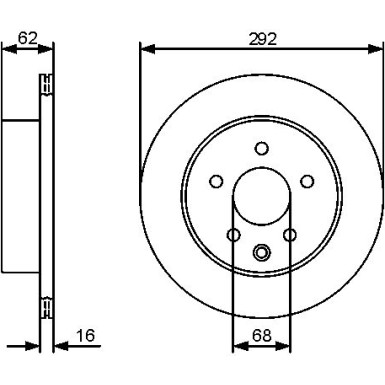 BOSCH | Bremsscheibe | 0 986 479 C12