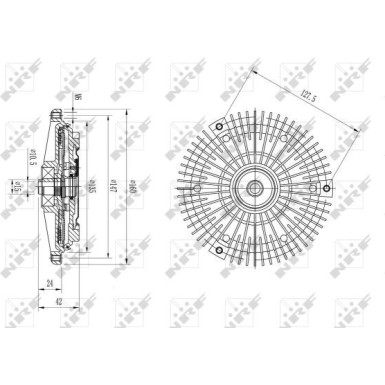 NRF | Kupplung, Kühlerlüfter | 49594