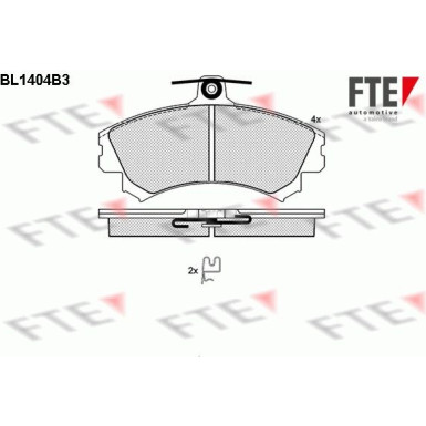 FTE | Bremsbelagsatz, Scheibenbremse | 9010177