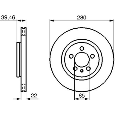 BOSCH | Bremsscheibe | 0 986 479 156