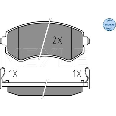 Meyle | Bremsbelagsatz, Scheibenbremse | 025 235 0216/W