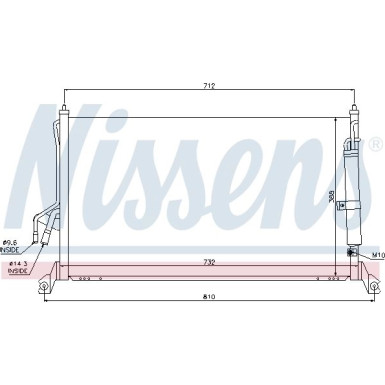 Nissens | Kondensator, Klimaanlage | 94930