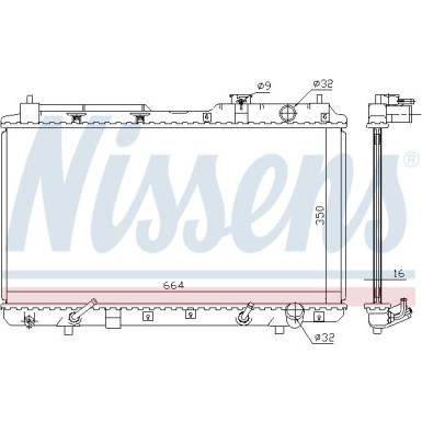 Nissens | Kühler, Motorkühlung | 681021