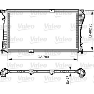 Valeo | Kühler, Motorkühlung | 734931