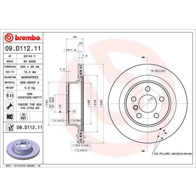 Brembo | Bremsscheibe | 09.D112.11