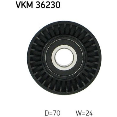 SKF | Umlenk-/Führungsrolle, Keilrippenriemen | VKM 36230