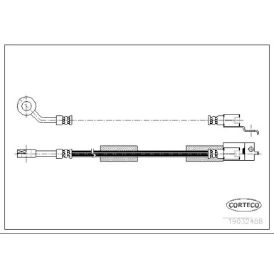 Corteco | Bremsschlauch | 19032488