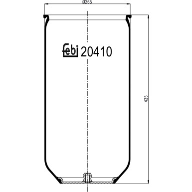 FEBI BILSTEIN 20410 Federbalg, Luftfederung