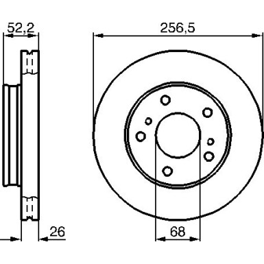 BOSCH | Bremsscheibe | 0 986 478 485