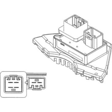 Mahle | Regler, Innenraumgebläse | ABR 35 000P