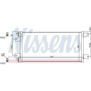 Nissens | Kondensator, Klimaanlage | 940701